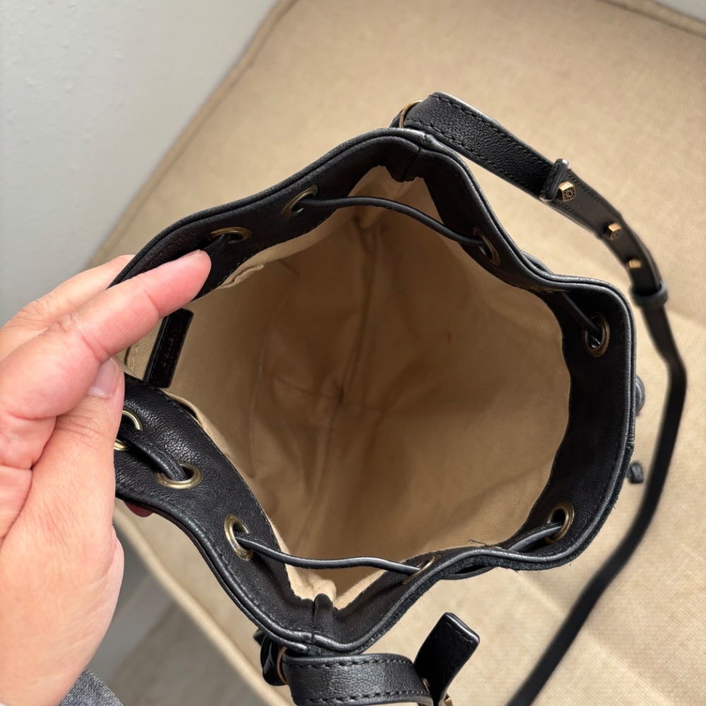 ba&sh Sparrow Suede Leather Python Shoulder Bag C… - image 3